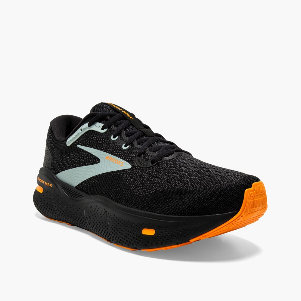 Chaussures Running Route Brooks Ghost Max Bleu Noir Homme | UOB-2564028